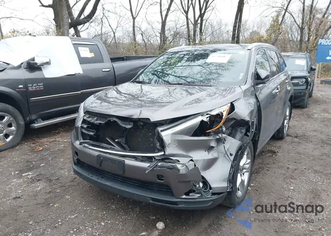 2014 Toyota Highlander Limited V6 z USA, uszkodzony, nr VIN 5TDDKRFH8ES049075